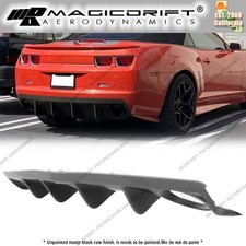 For 10-13 Chevy Camaro Oe Style Shark Fin Rear Bumper Lip Diffuser Pu