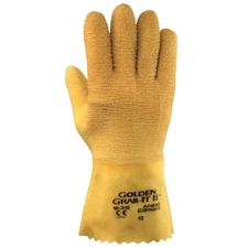 Ansell - 16-312-10 - GRAB-IT 16312 SZ 10 GOLDEN GRAB IT II 12 RUBBER, Dozen
