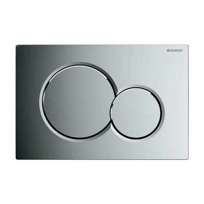 GEBERIT Betätigungsplatte Sigma01 für 2-Mengen-Spülung glanzverchromt 115.770.21