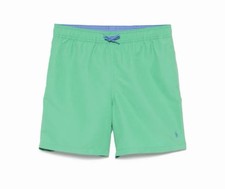 Polo Ralph Lauren Traveler Swim Shorts Green Kids Size 7 NWT