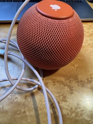 Apple HomePod mini Smart Speaker - MJ2D3LL/A - Orange - USED READ