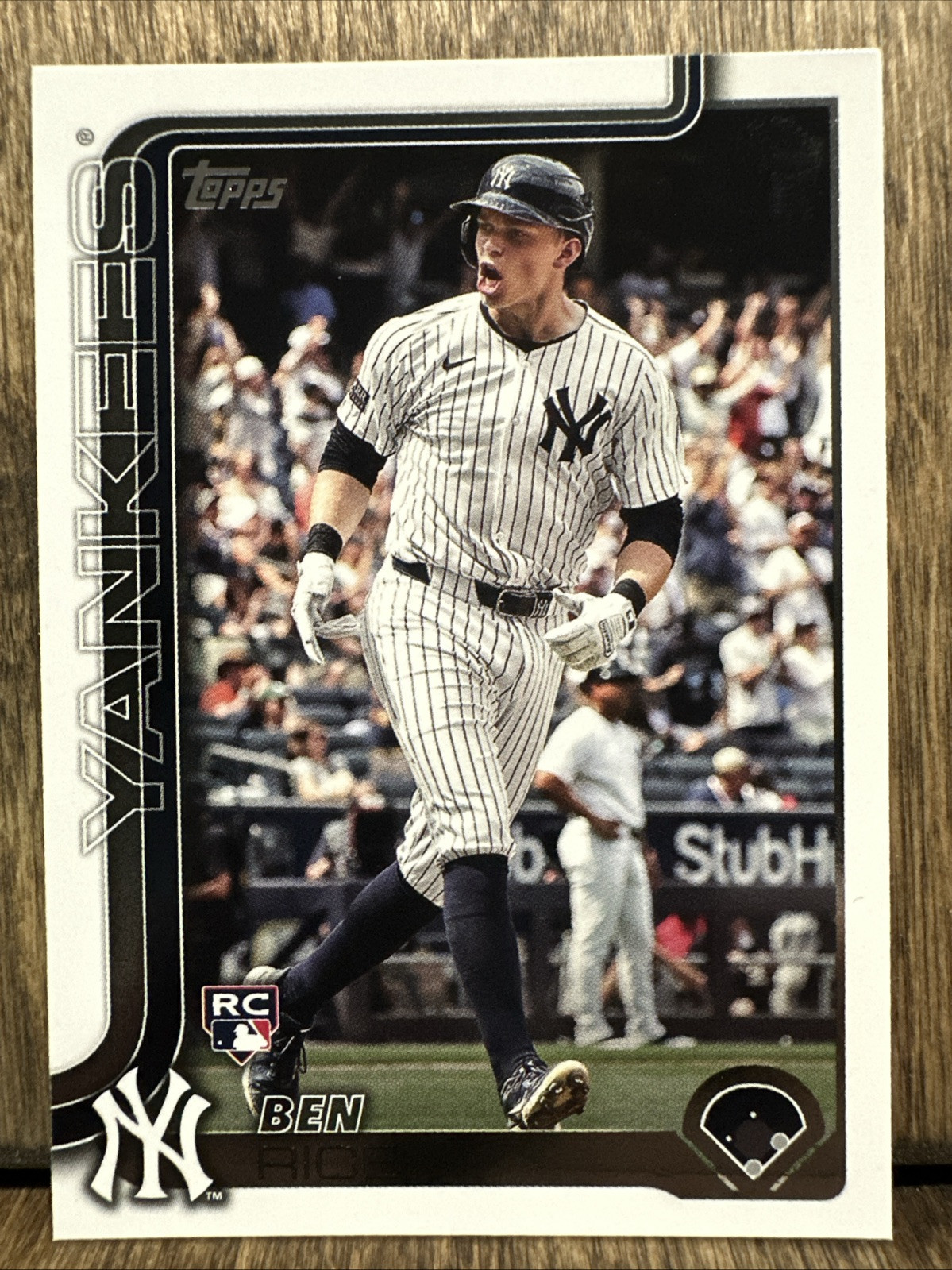 2025 Topps Series 1 Ben Rice #337 Base RC New York Yankees