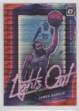 2020-21 Panini Donruss Optic Lights Out Red Pulsar Prizm James Harden #1 0pm