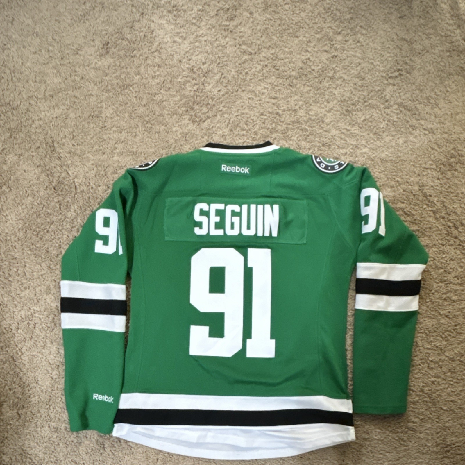 Reebok Dallas Stars Tyler Seguin NHL Women's Small Green Hockey Jersey thumbnail 3