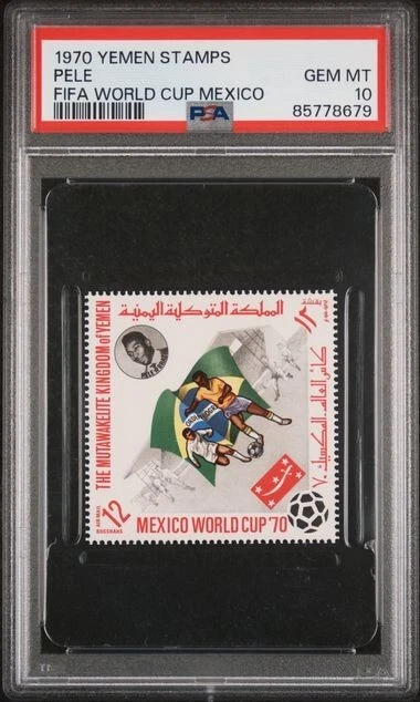 Carte De Collection Pelé #59 - FKS Coupe Du Monde 1970 Mexique, Notée PSA 3, Rare