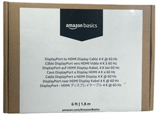 Amazon Basics DisplayPort Source to HDMI Display Cable 4K, 6 Feet