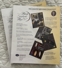 Creative Memories 8 1/2 x 11 Black Scrapbook Pages -NEW 2 Packs 