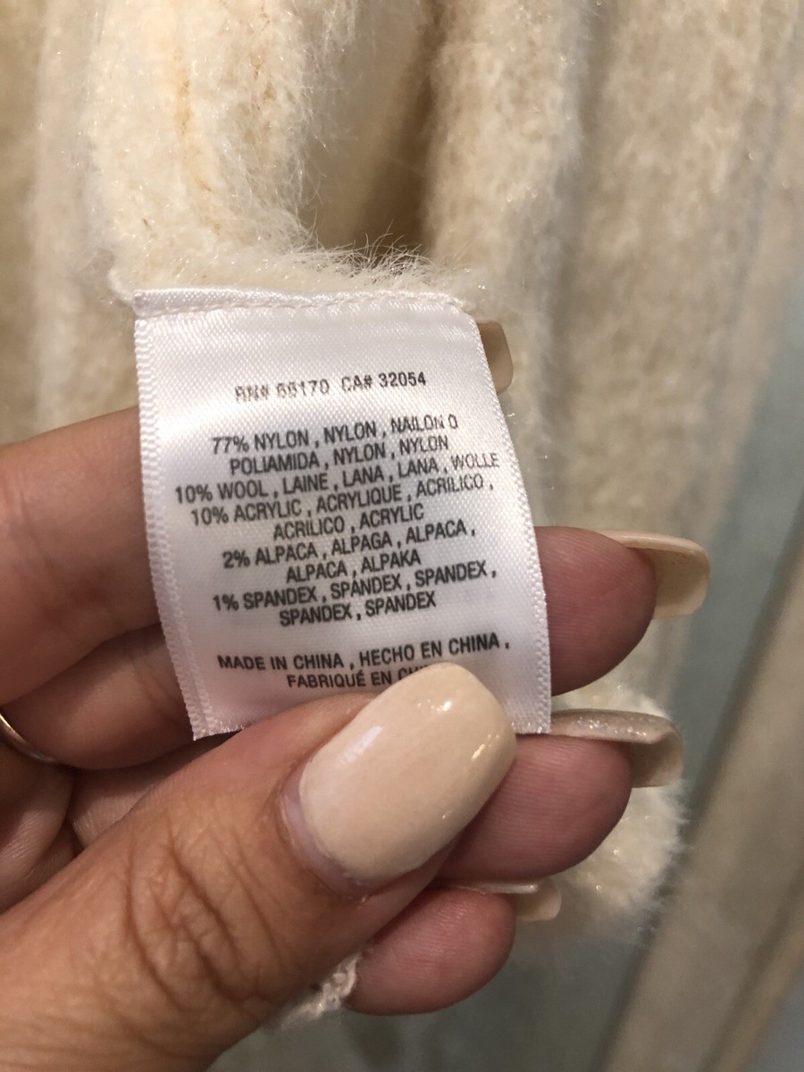 ネイル XS Anthropologie Sleeping on Snow Ivory Soft Alpaca Cardigan