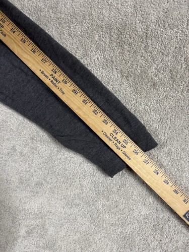 LL Bean 1/4 Zip Pullover Sweater Mens XXL Gray Wool Lightweight Collar Casual - Picture 7 of 8