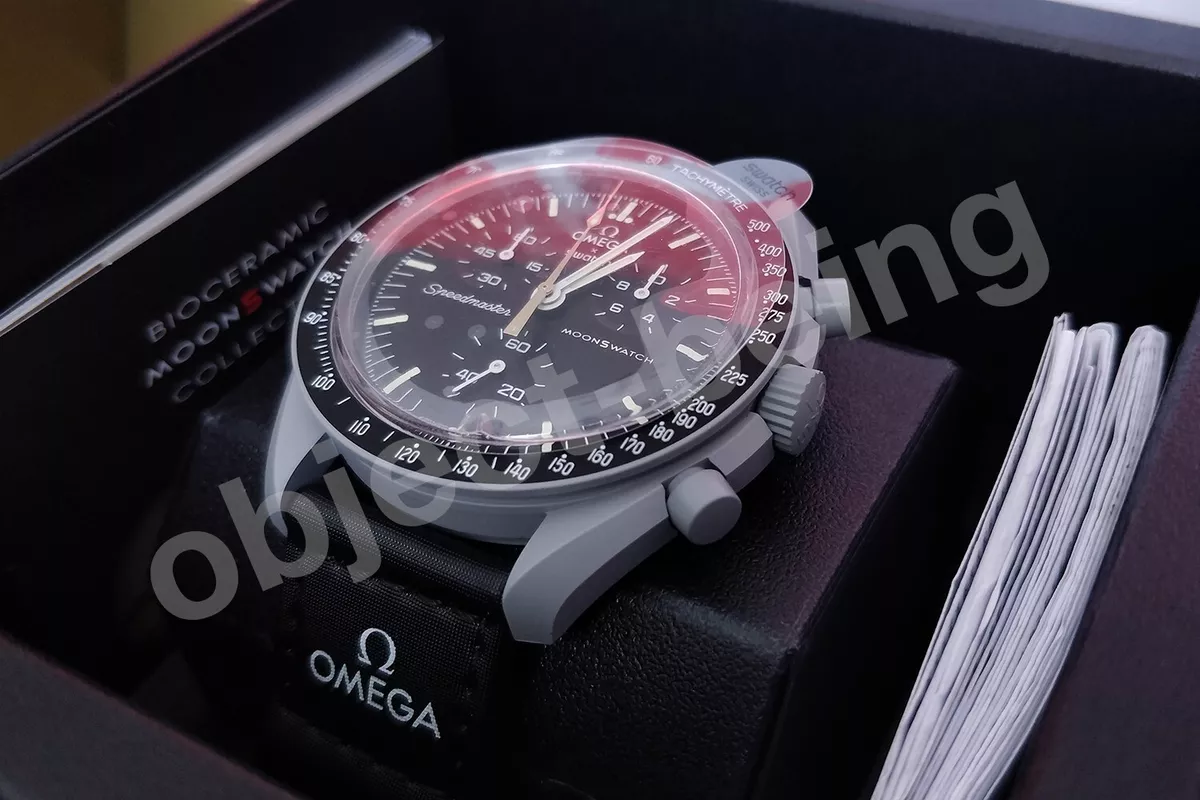 Omega x Swatch Bioceramic Moonswatch Mission to the Moon Gold (March full moon)