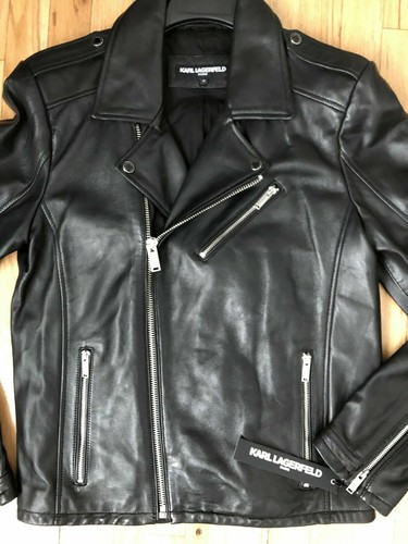 karl lagerfeld men's genuine leather coats & jackets