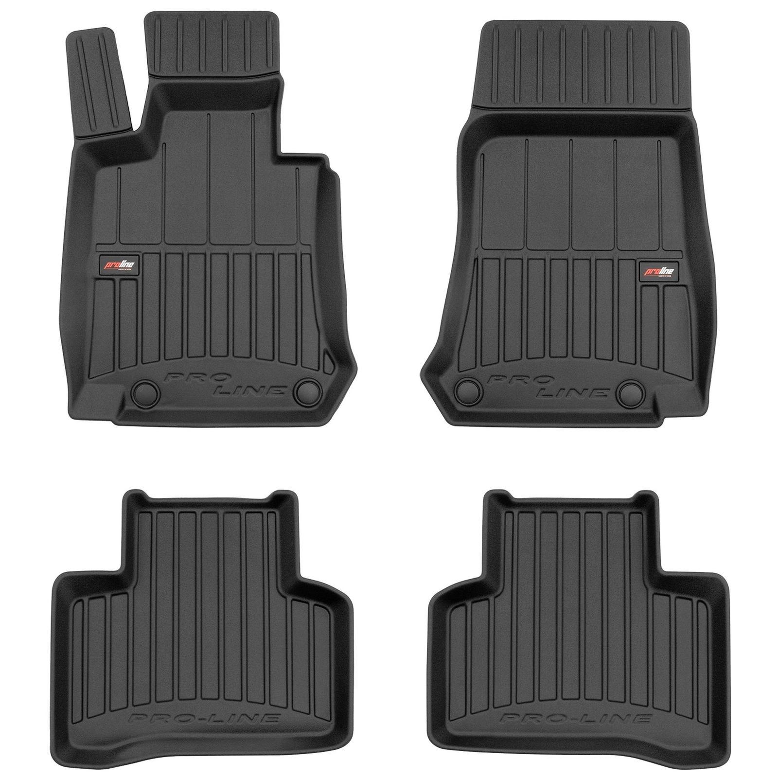 Tapis de sol TPE Frogum Pro-Line pour Mercedes-Benz EQC N293 depuis 2019 ensemble complet noir