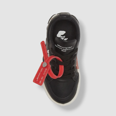 Scarpe Off-White Vulcanizzate Unisex Bambino - Colore Nero/Bianco, Taglia US 8 / EU 24