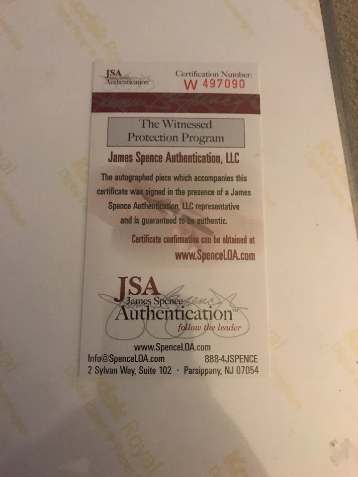 Foto vertical autógrafo Brian Cushing 8x10 troyanos USC - JSA con autenticación Foto 4 de 4