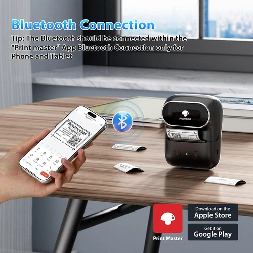 Bluetooth Label Maker 20/30/40/50mm Portable Thermal Mobile Sticker Printer lot - Picture 2 of 9