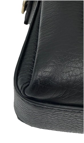 GUCCI INTERLOCKING LEATHER CHAIN SHOULDER BAG IN BLACK - 第 12/14 張圖片