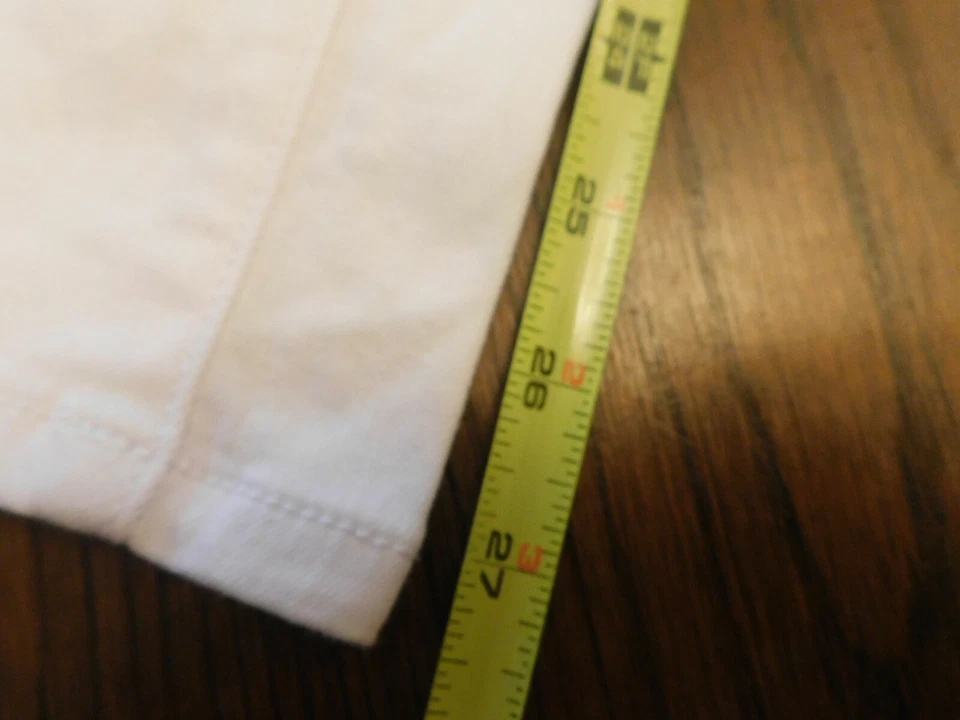 Pantalones de mezclilla bordados BeBe blancos con flecha en la parte posterior de la pierna talla 29 Foto 3 de 4