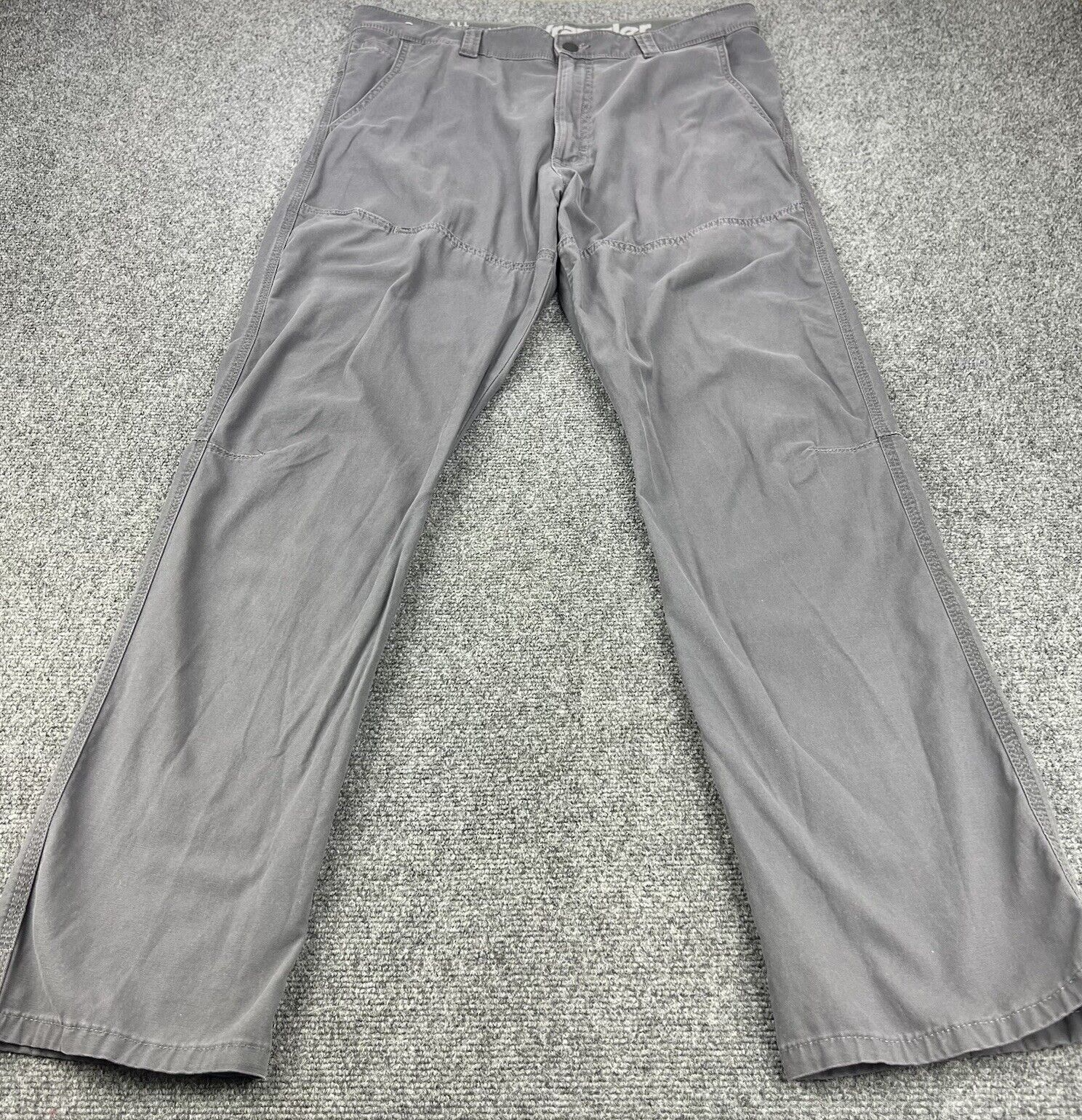 Wrangler Pants Men's 36x34 Gray All Terrain Gear ATG Outdoor Hiking Stretch