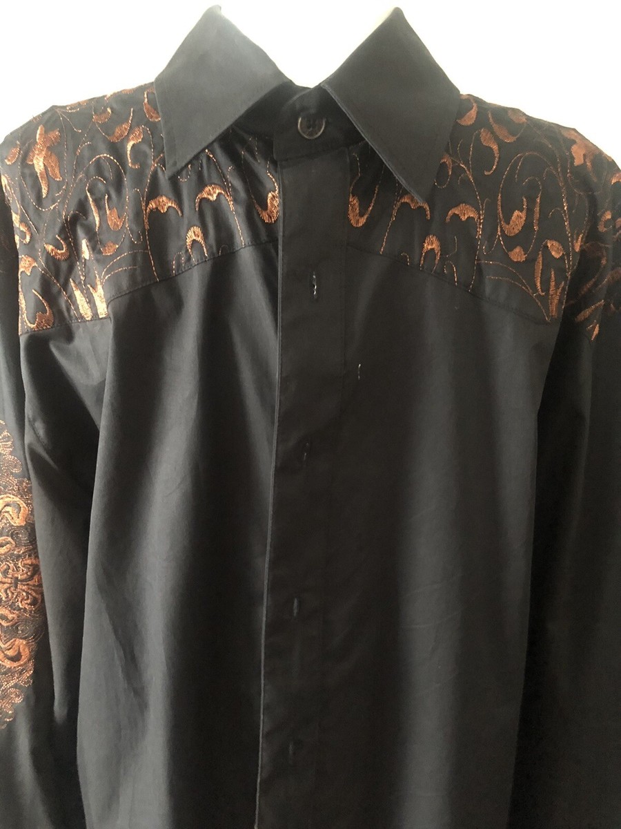 black and orange designer shirt