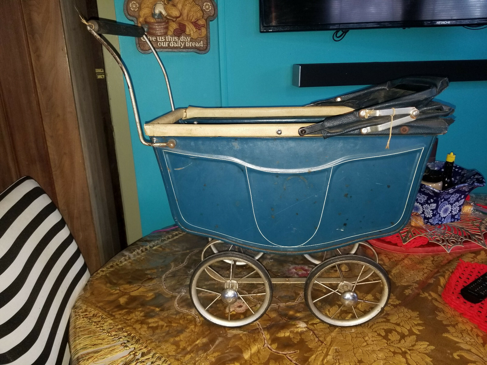 VINTAGE Triang 'Baby Doll' Pram Stroller Grelly USA