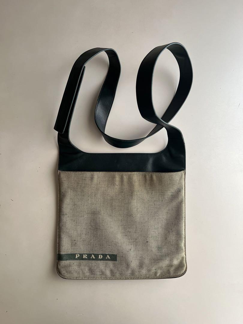 Vintage PRADA CANVAS BODY BAG 1999 Gray Black from JAPAN | eBay Vintage PRADA CANVAS BODY BAG 1999 Gray Black from JAPAN | eBay