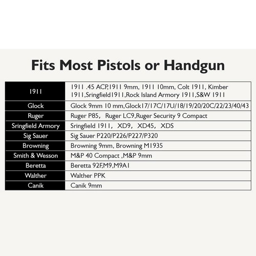 Leather General Vertical Gun Holster Shoulder Holster Adjustable Right Hand - Picture 7 of 9