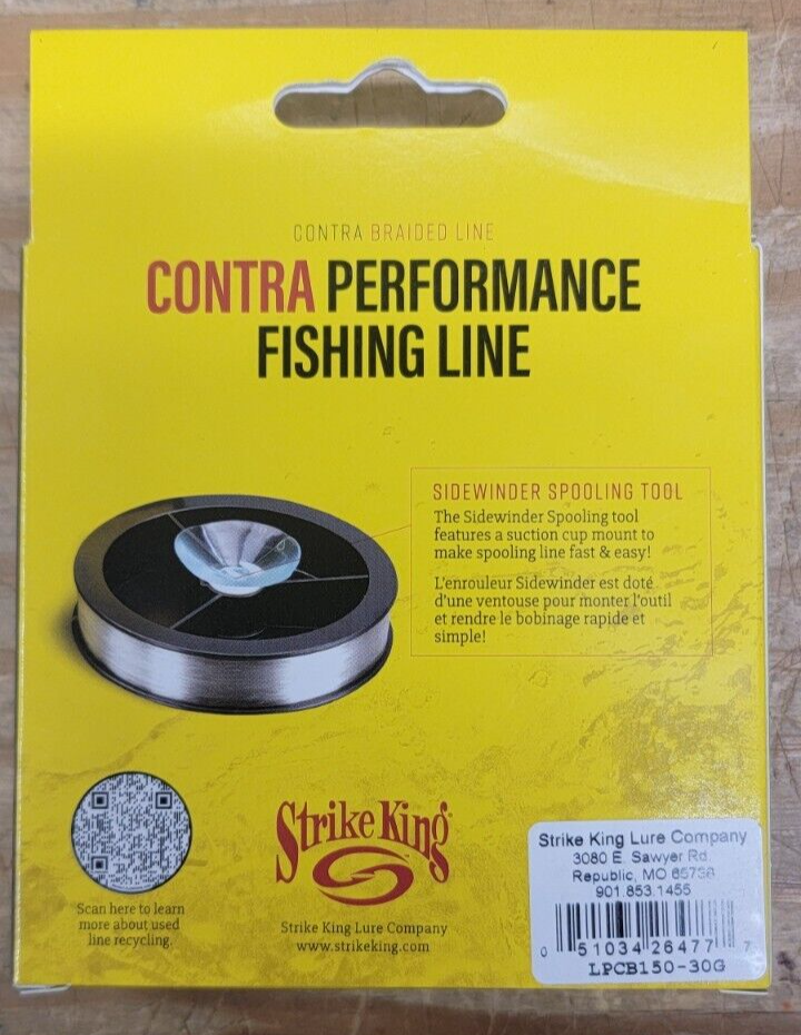 Strike King Contra High Strength Braided Fishing Line Green 30lb/150yd