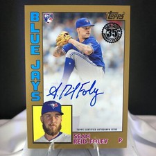2019 Topps 1984 Sean-Reid Foley Toronto Blue Jays Autograph Auto Card /50 84A-SR
