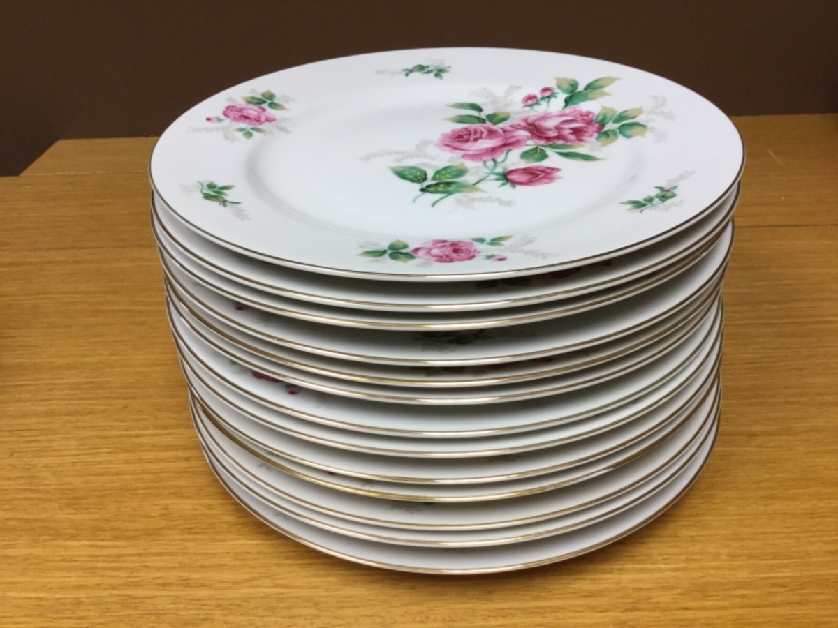 Rose China　食器　12枚セット Made in Occupid Japan, Rose China Set for 12 Dinnerware, 83