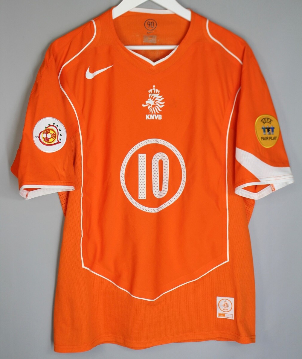 NETHERLAND HOLLAND 2004/2006 HOME PLAYER ISSUE SHIRT JERSEY V