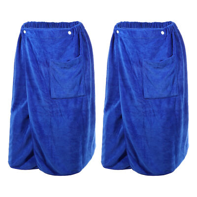 2Pcs Adjustable Men's Bath Wrap Towel Body Wrap