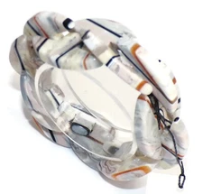 Sobral Neoconcretismo Barsoti Lagrima D'or Artist Made Stretch Bead Bracelet