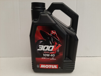 12,98 /l Motul 300V 4T Road Racing 10W-40 4 Ltr Motorrad Motorenöl