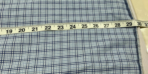 Hugo Boss Sharp Fit Dress Shirt Blue Plaid Long Sleeve Mens 16 34/35 - Picture 7 of 9