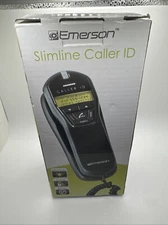 Emerson Slimline Caller ID Phone with Original Box & Manual EM2517 Large Buttons