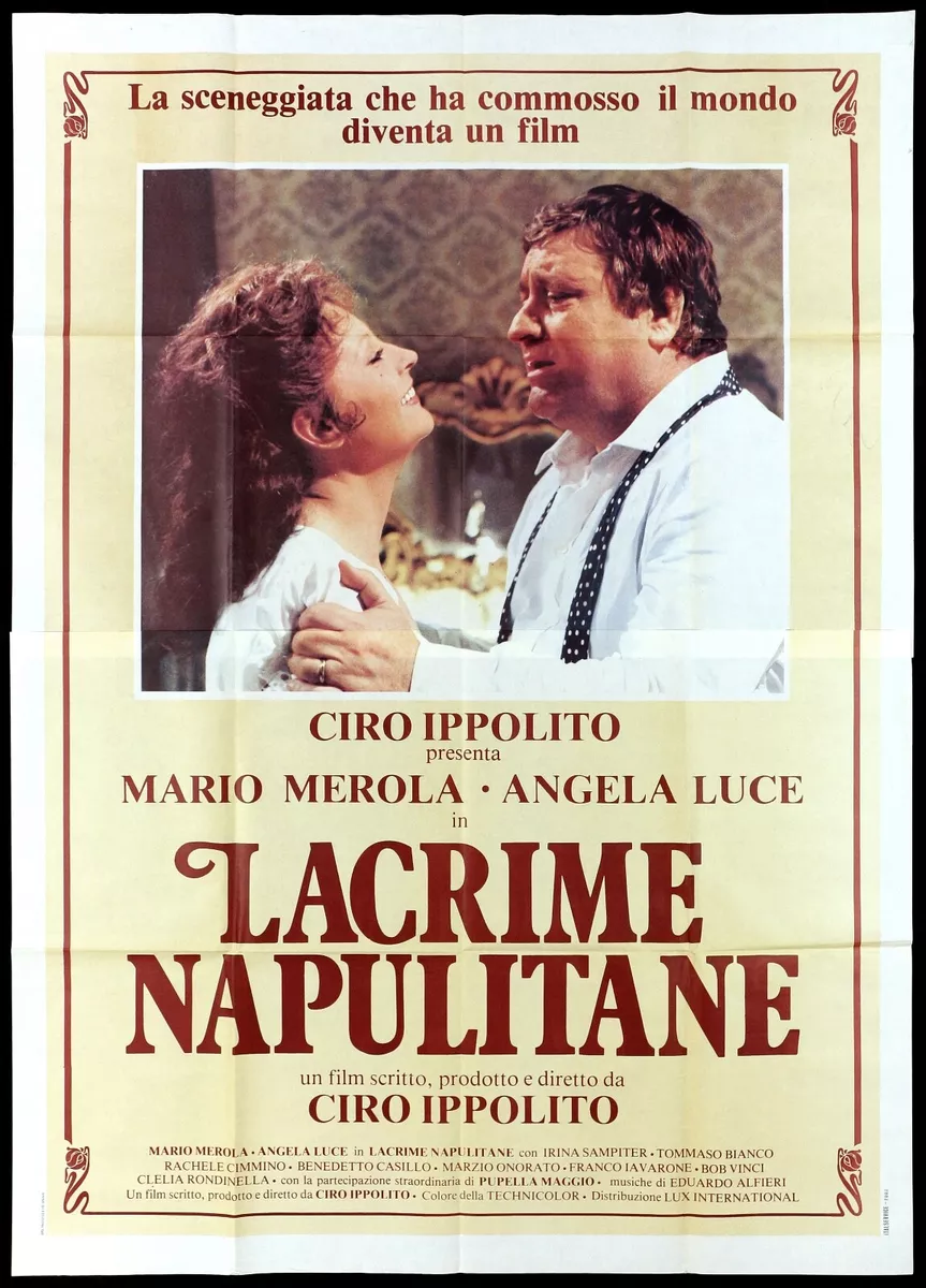 LACRIME NAPULITANE MANIFESTO CIRO IPPOLITO MARIO MEROLA 1981 MOVIE POSTER 4F