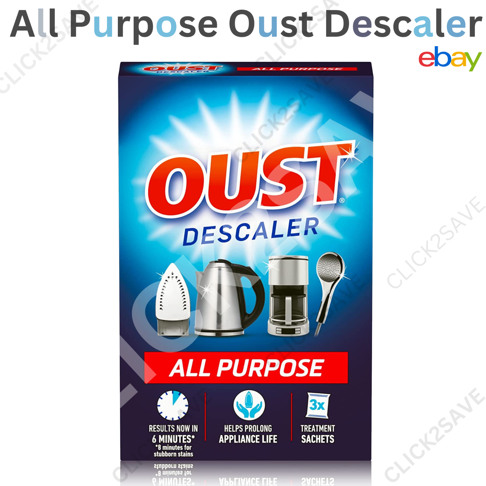 OUST All Purpose Descaler Kettle Iron Limescale Remover Cleaner De