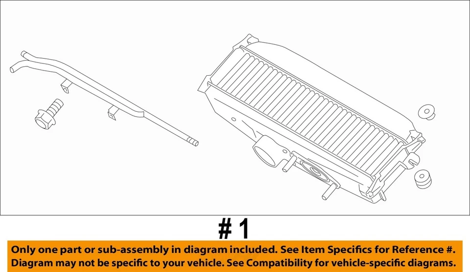Intercooler usado se adapta a: Subaru Baja 2005 grado A Foto 3 de 4