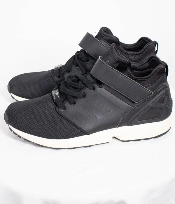 ADIDAS Originals ZX Flux Mid Torsion Mens Sneakers Black Shoes