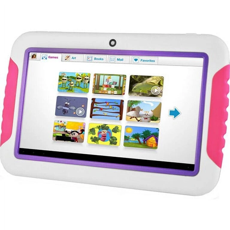 Ematic FTABCP FunTab Educational Kid-Safe Tablet with Android 4.0 (Pink) - New - Image 2 of 3