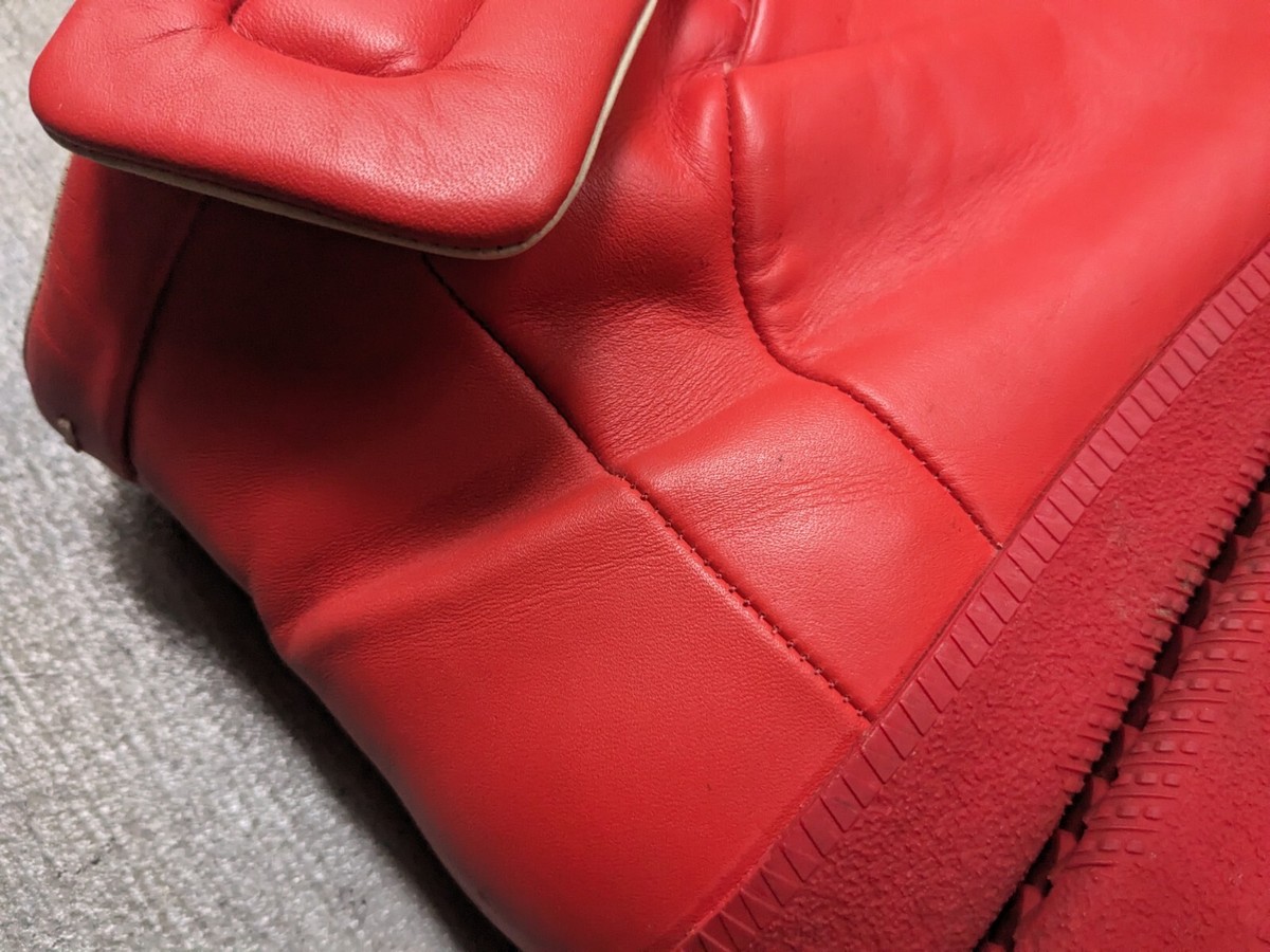 Maison Margiela Future Red Men 10.5 43.5 Leather High Top