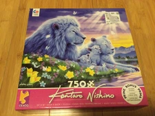 Ceaco Kentaro Nishino Lions 750 Piece Jigsaw Puzzle - NEW