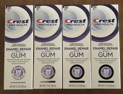 4x Crest Pro-Health Advanced Whitening Gum and Enamel Repair Toothpaste 3.7 oz