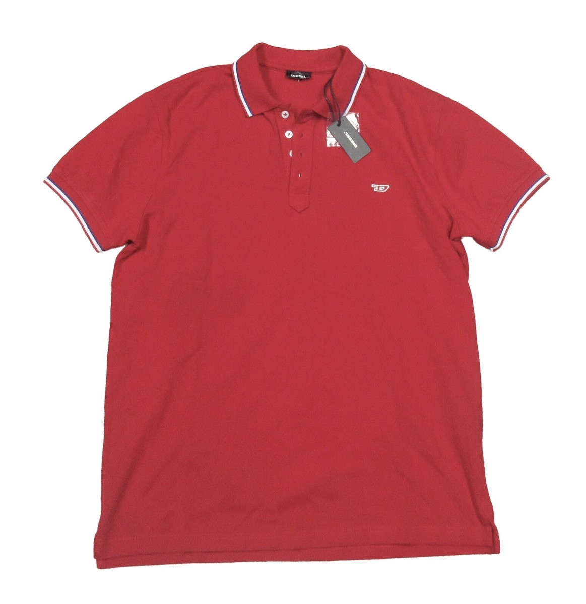 DIESEL Men's Red T-Randy New Logo Short Sleeve Polo Shirt | eBay
