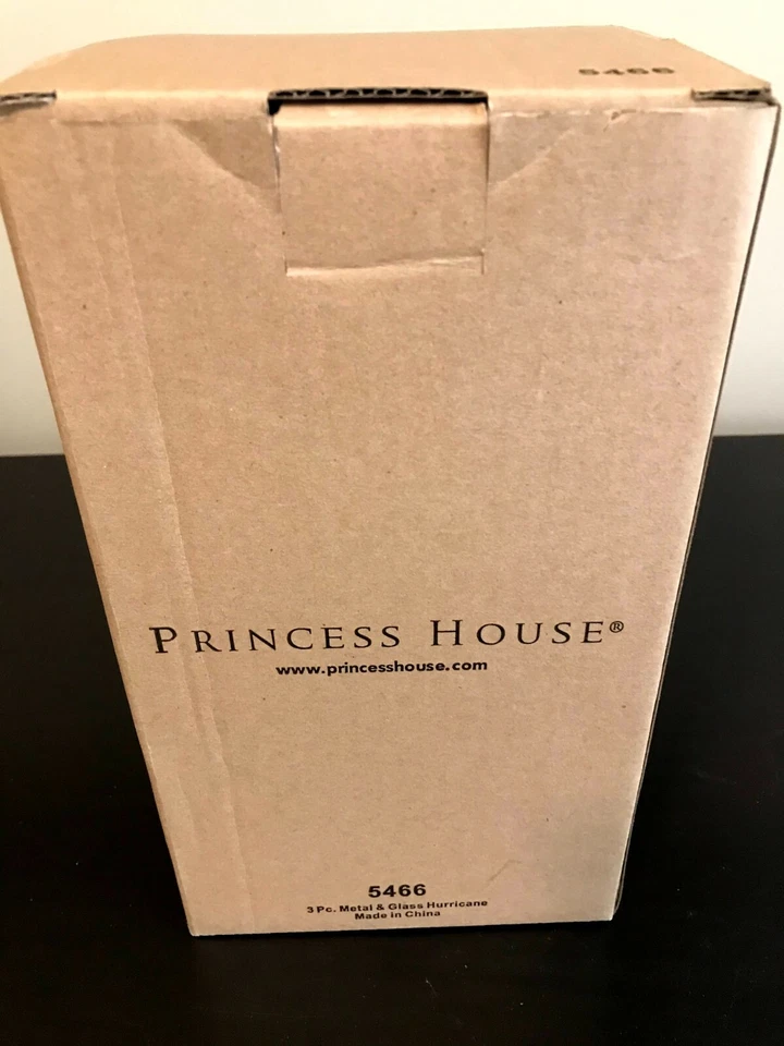 Nuevo Candelabro Princess House 5466 Wintervine (Glass Hurricane) Foto 3 de 3