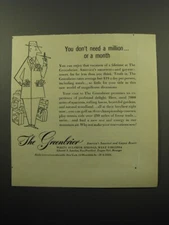 1950 The Greenbrier Resort Advertiement - You don't need a million.. or a month