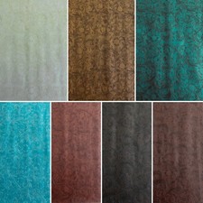 Embossed Trail Floral Faux Leather vinyl fabric 54" Wide