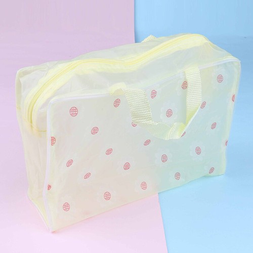 Clear Transparent Plastic PVC Travel Makeup Bag Cosmetic Toiletry Zip Pouch~HO - Picture 15 of 17