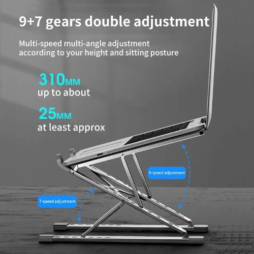 Laptop Stand Folding Aluminum Computer Pc Tablet Stand Tablelaptop Holder