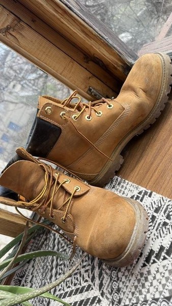 Women Timberland Boots Orange Nubuck 39.5